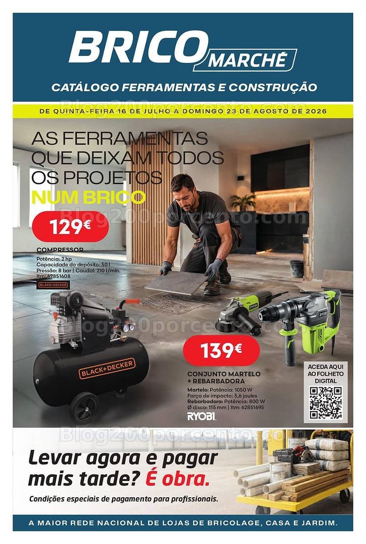 Antevisão Folheto BRICOMARCHÉ Promoções de 16 julho a 23 agosto